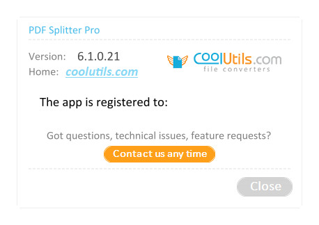 Coolutils PDF Splitter Pro 6.1.0.21
