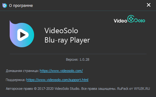 VideoSolo Blu-ray Player 1.0.28 + Rus