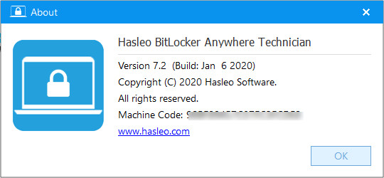 Hasleo BitLocker Anywhere 7.2 Professional / Enterprise / Technician