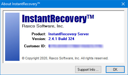 Raxco InstantRecovery Server 2.4.1.324