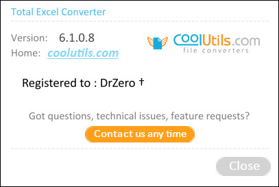 Coolutils Total Excel Converter 6.1.0.8