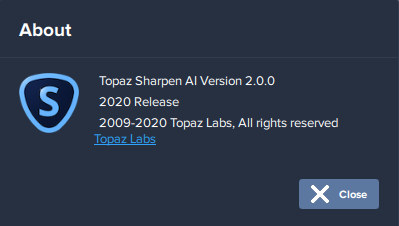 Topaz Sharpen AI 2.0.0