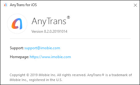 AnyTrans for iOS 8.2.0.20191014