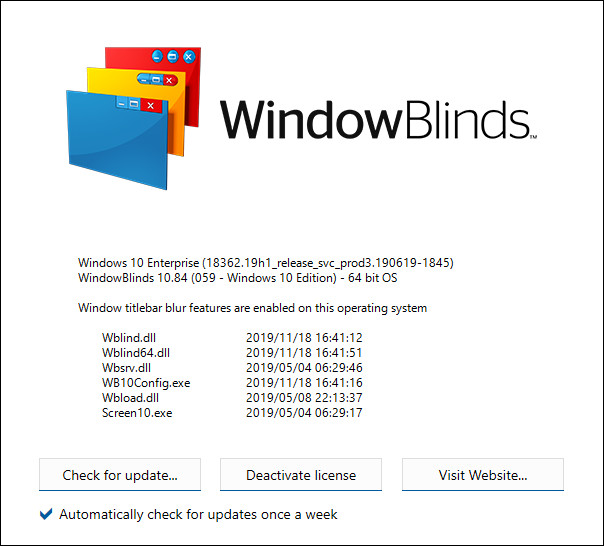 Stardock WindowBlinds 10.84