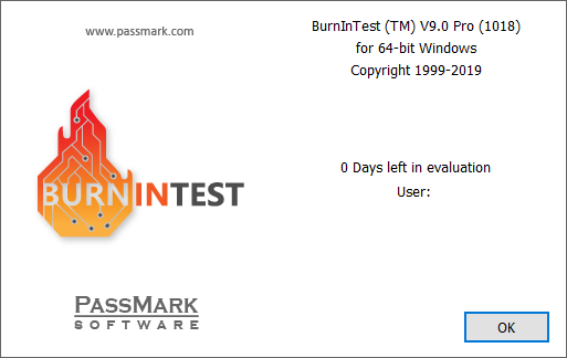 BurnInTest Professional 9.0 Build 1018