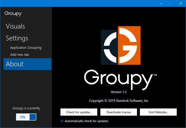 Stardock Groupy 2.1 for windows instal free