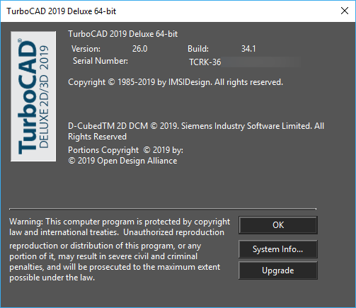 IMSI TurboCAD 2019 Deluxe 26.0 Build 34.1