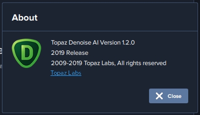 Topaz DeNoise AI 1.2.0