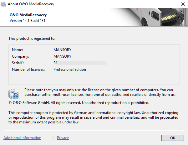 O&O MediaRecovery Professional 14.1.131