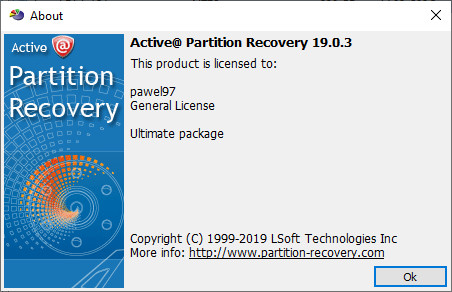 Active Partition Recovery Ultimate 19.0.3