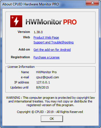 HWMonitor Pro 1.38 + Portable