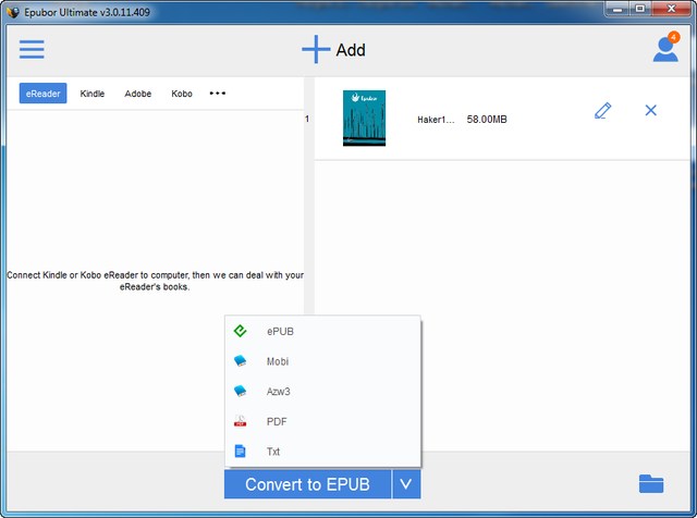 Epubor Ultimate Converter 3.0.11.409 + Portable