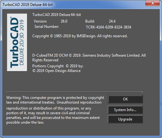 IMSI TurboCAD 2019 Deluxe 26.0 Build 24.4