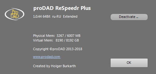 proDAD ReSpeedr Plus 1.0.44.1