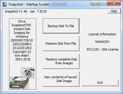 Drive SnapShot 1.46.0.18180 + Portable