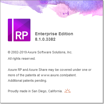 Axure RP Pro / Team / Enterprise 8.1.0.3382