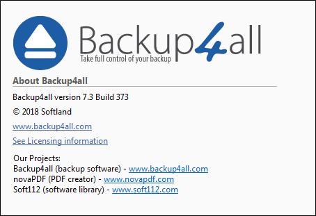 Backup4all Professional 7.3.373