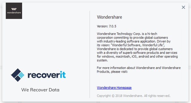 Wondershare Recoverit 7.0.5.18