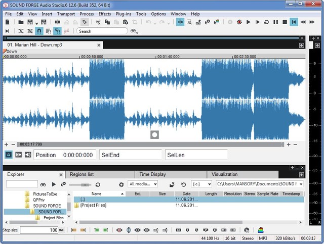 MAGIX Sound Forge Audio Studio 12.6.0.352