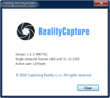 RealityCapture 1.0.3.4987 RC CLI Edition