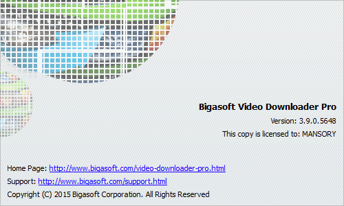 Bigasoft Video Downloader Pro 3.9.0.5648