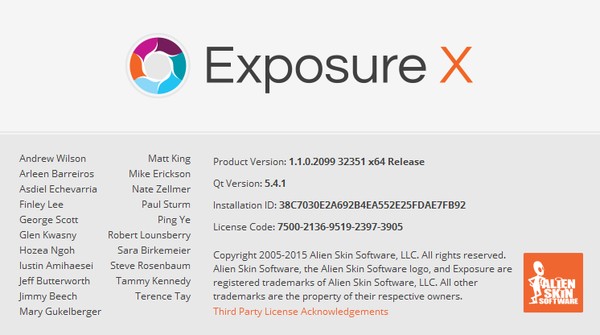 Alien Skin Exposure X 1.1.0.2099 Revision 32351