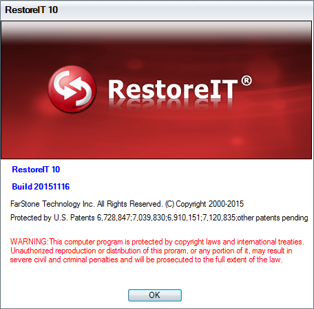 FarStone RestoreIT 10 Build 4.1.100.1332