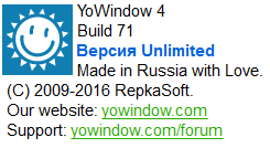 YoWindow Unlimited Edition 4 Build 71 RC