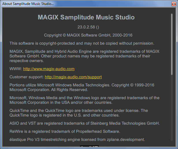 MAGIX Samplitude Music Studio 2017 23.0.2.58