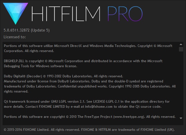 HitFilm Pro 2017 5.0.6511.32872