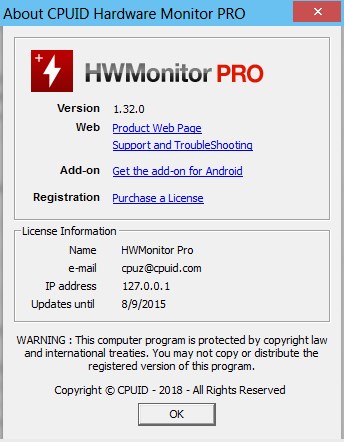 HWMonitor Pro 1.32 + Portable