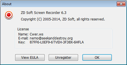 ZD Soft Screen Recorder 6.3
