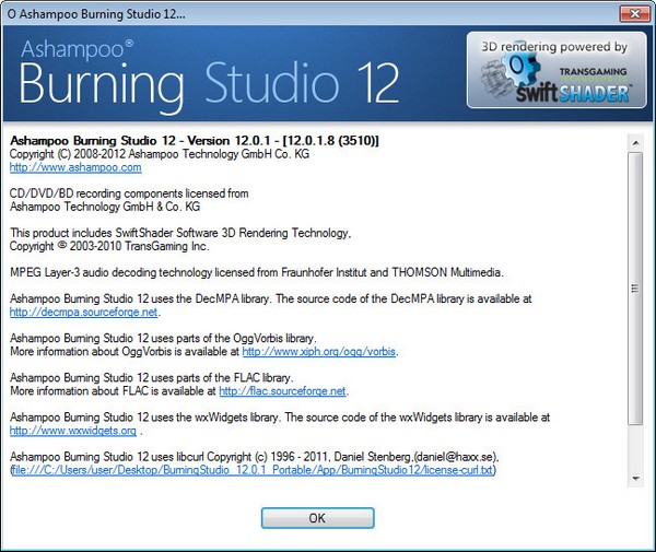 Portable Ashampoo Burning Studio 12.0.1.8