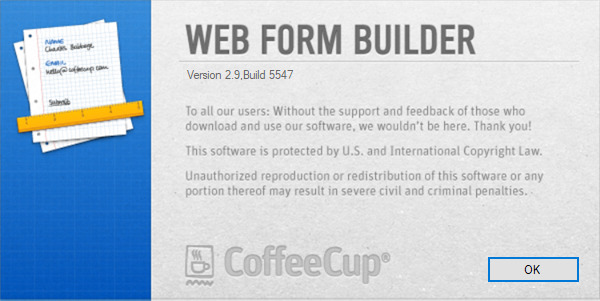 CoffeeCup Web Form Builde