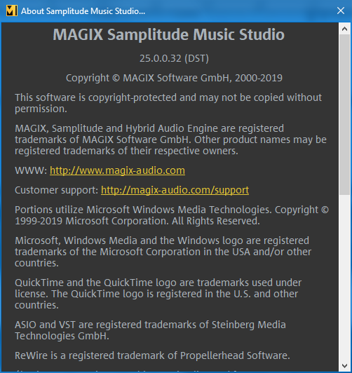 MAGIX Samplitude Music Studio 2020 25.0.0.32
