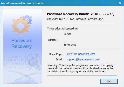 Password Recovery Bundle 2018 Enterprise Edition 
