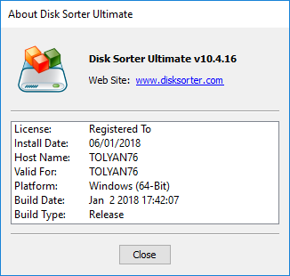 Disk Sorter Ultimate 10.4.16