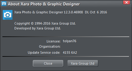 Xara Photo & Graphic Designer 12.3.0.46908