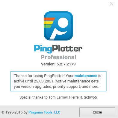 PingPlotter Pro 5.2.7.2179