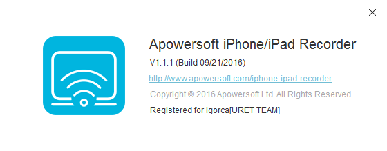 Apowersoft iPhone/iPad Recorder 1.1.
