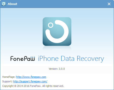 FonePaw iPhone Data Recovery 3.0.0