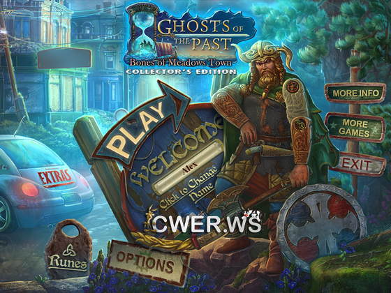скриншот игры Ghosts of the Past: Bones of Meadows Town Collector's Edition