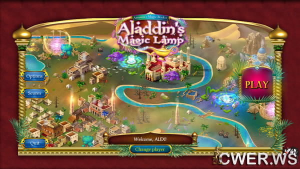 скриншот игры Amanda's Magic Book 6: Aladdin's Magic Lamp