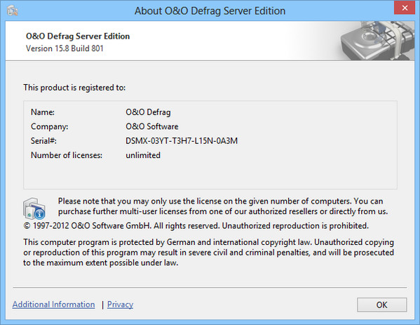 O&O Defrag Server 