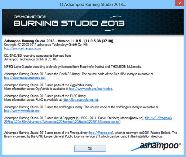 Ashampoo Burning Studio 2013