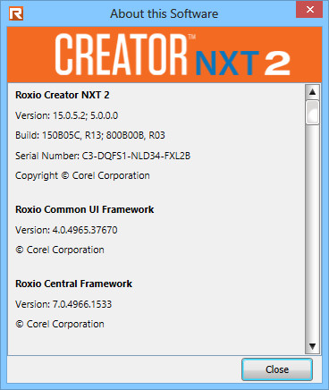 Corel Roxio Creator NXT 2