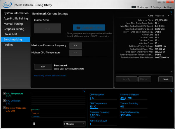 intel extreme tuning utility i9 9900k