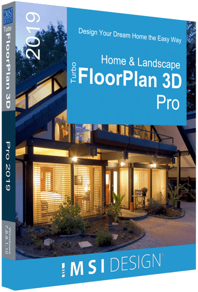 IMSI TurboFloorPlan 3D Home & Landscape Deluxe 2019