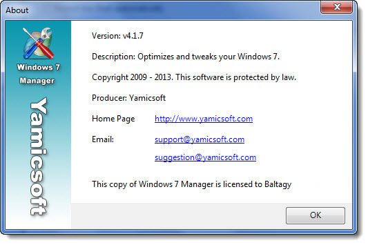 Windows 7 Manager 4.1.7