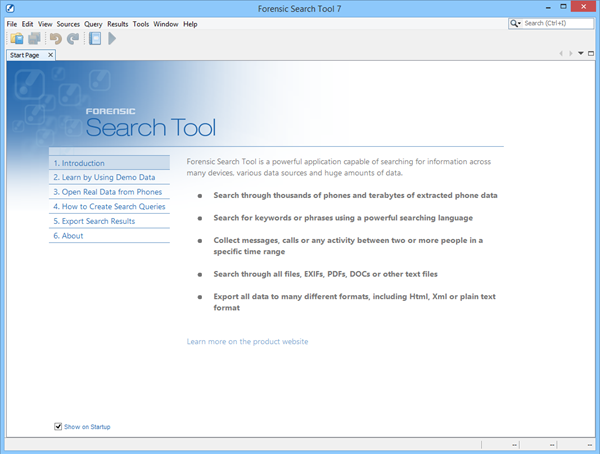Forensic Search Tool